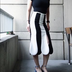 VICTORIA BECKHAM for Target Black & White Skirt 6