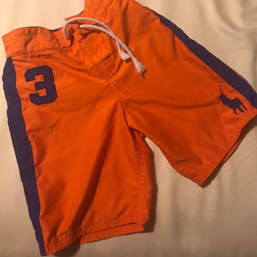 Boys polo swim trunks