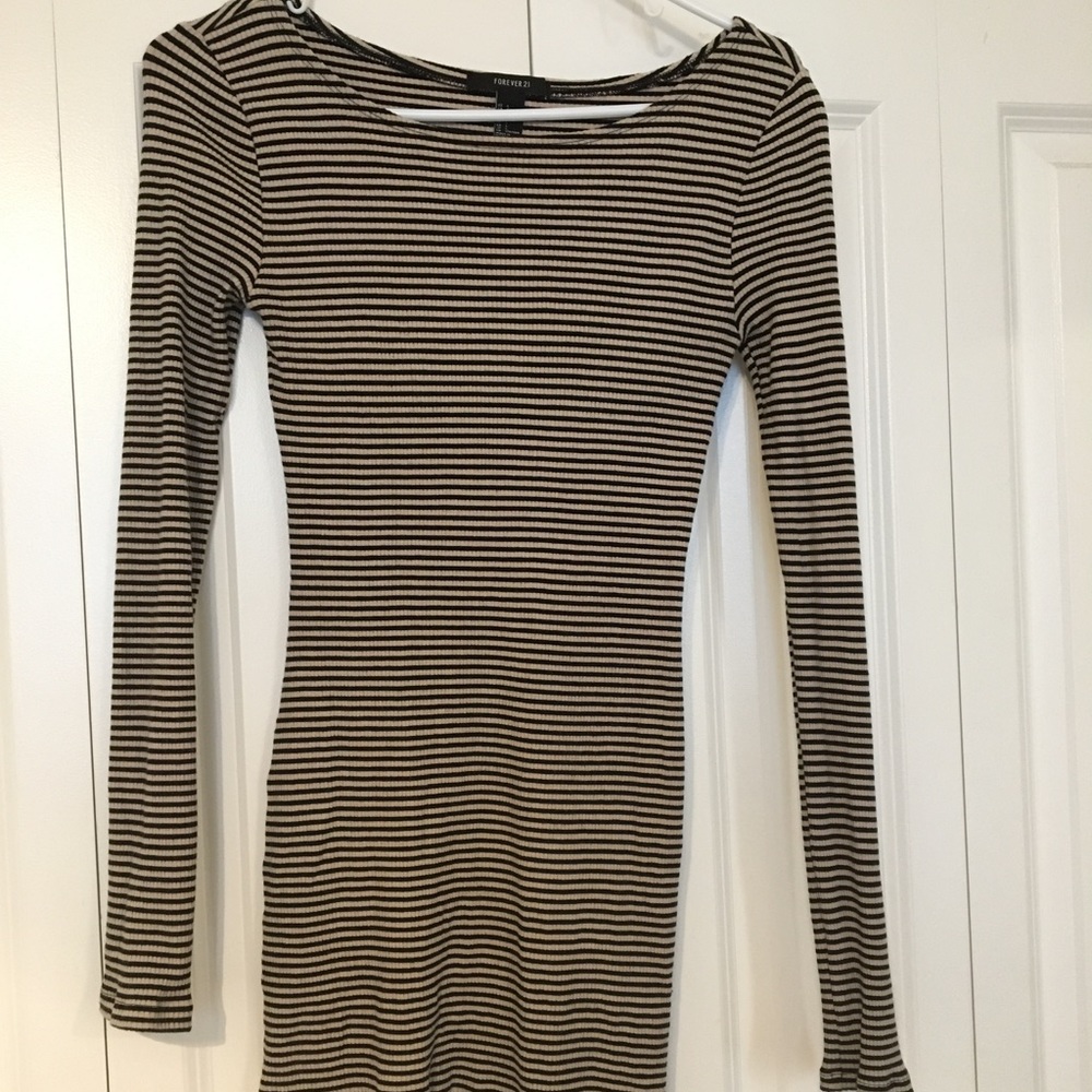 striped bodycon dress