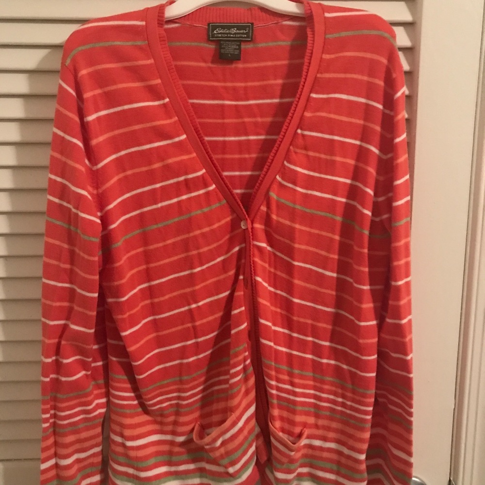 Eddie Bauer Cardigan Fall / Halloween Colors