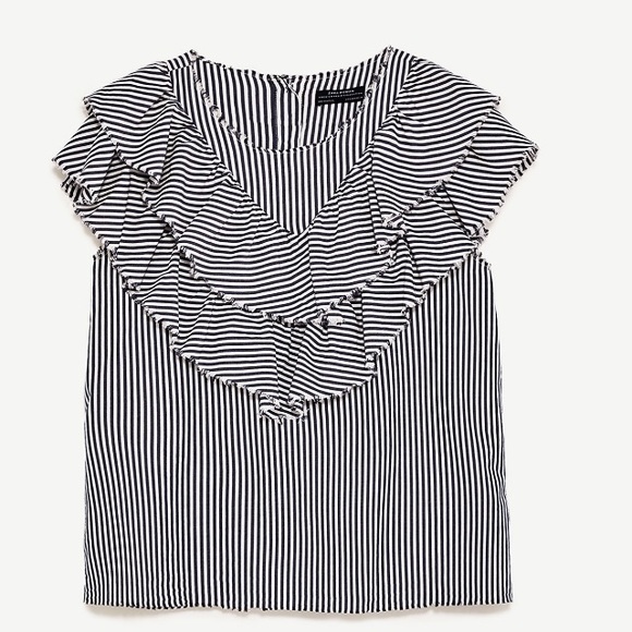 Zara Stripped Poplin Shirt - Picture 8 of 8