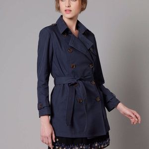 Gryphon Timeless Trench, Navy Blue