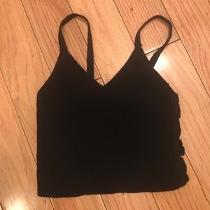Black crop top