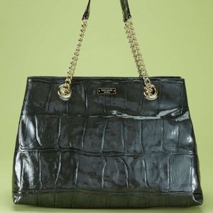Kate Spade Maryanne Tote Patent Croc, Graphite