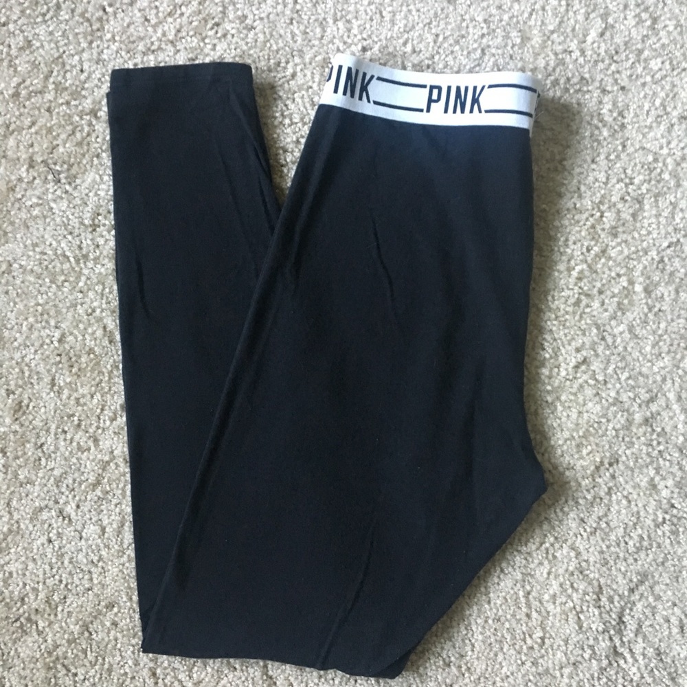 PINK! Victoria's Secret black leggings