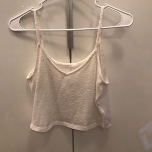 White crop top