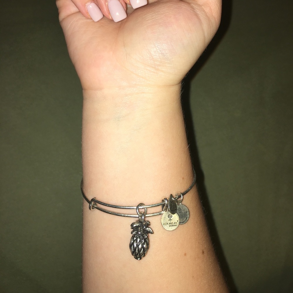 Alex & Ani Pineapple Charm Bracelet