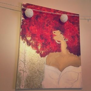Drawn and painted Canvas Art
