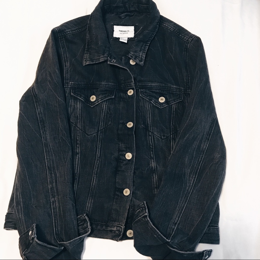 black denim jacket