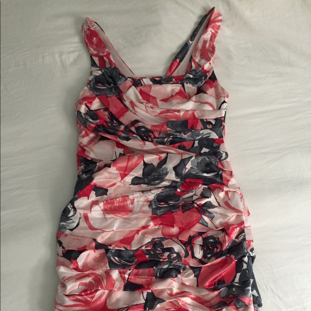 Express Floral Cocktail Dress
