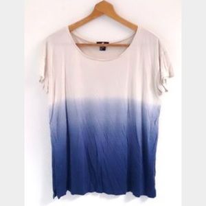 DONATING SOON Blue dip dye top