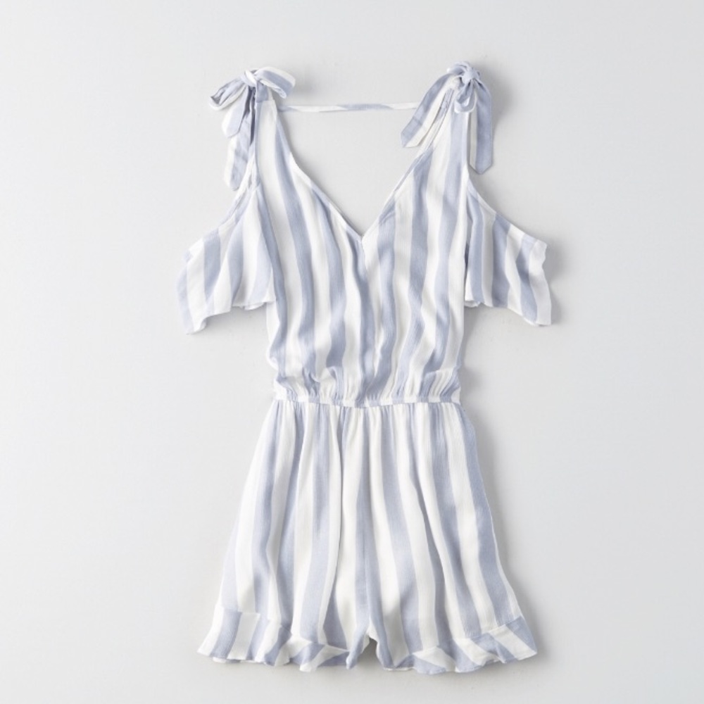 AEO Tie Shoulder Romper