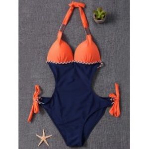 Sexy Orange and Blue Summer Monokini