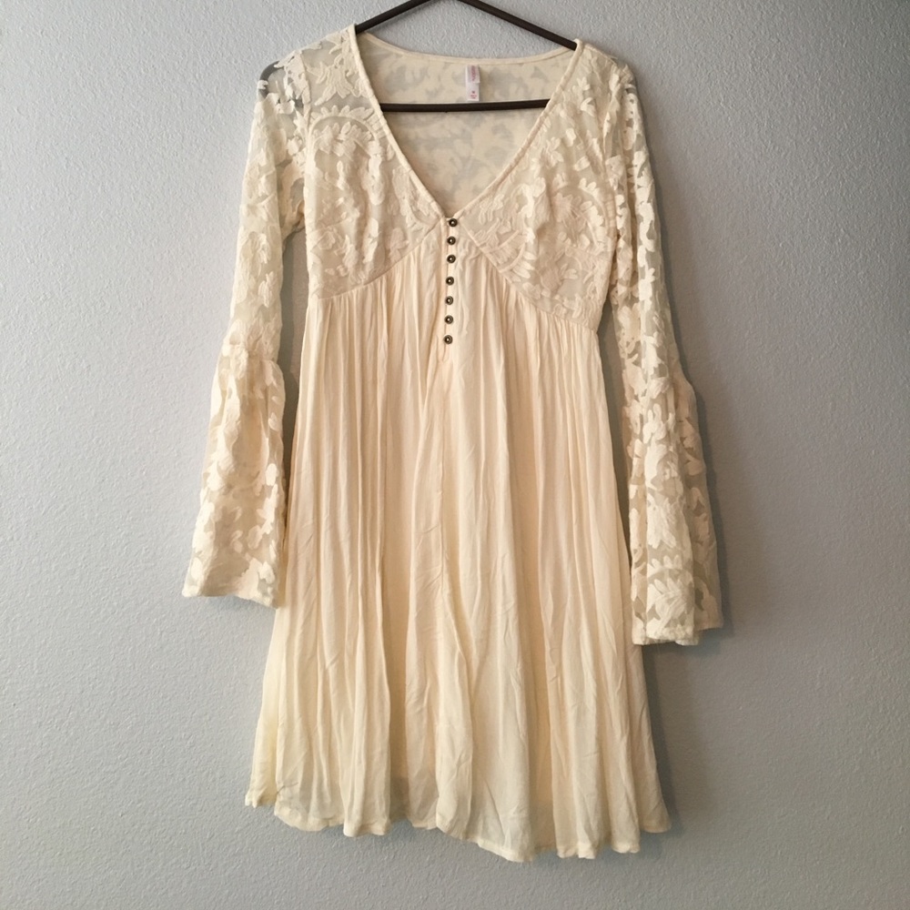 Cream lace dress