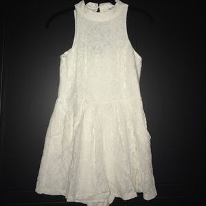 High neck romper