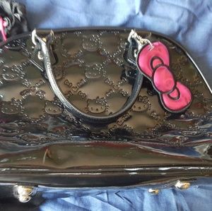 Hello kitty patent leather loungefly handbag