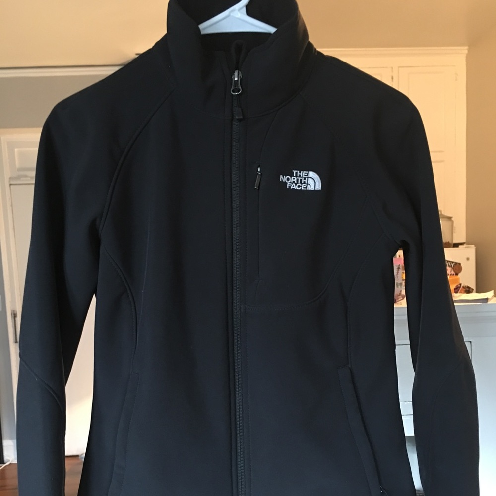 Black North face water proof jacket