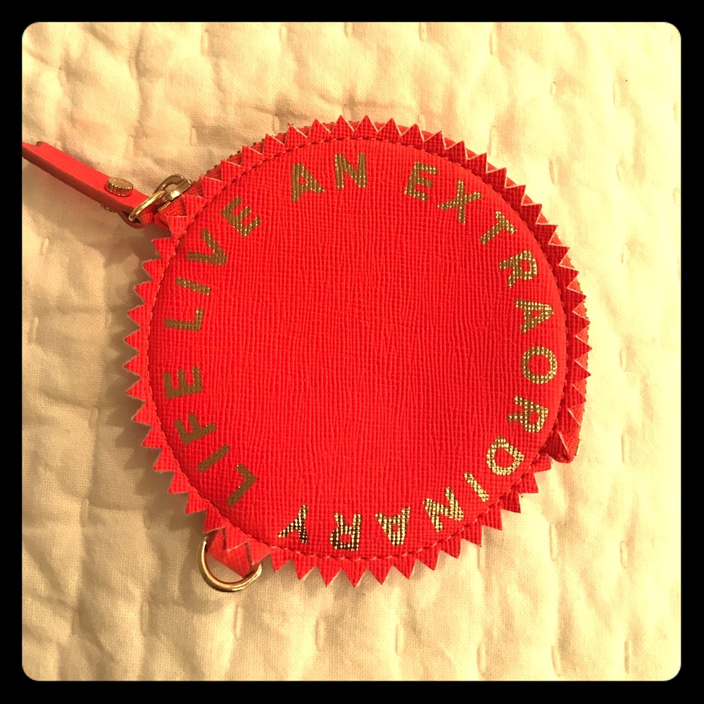 Never used India Hicks watch crown coin purse