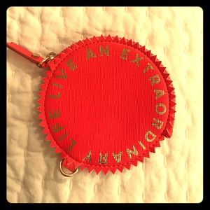 Never used India Hicks watch crown coin purse