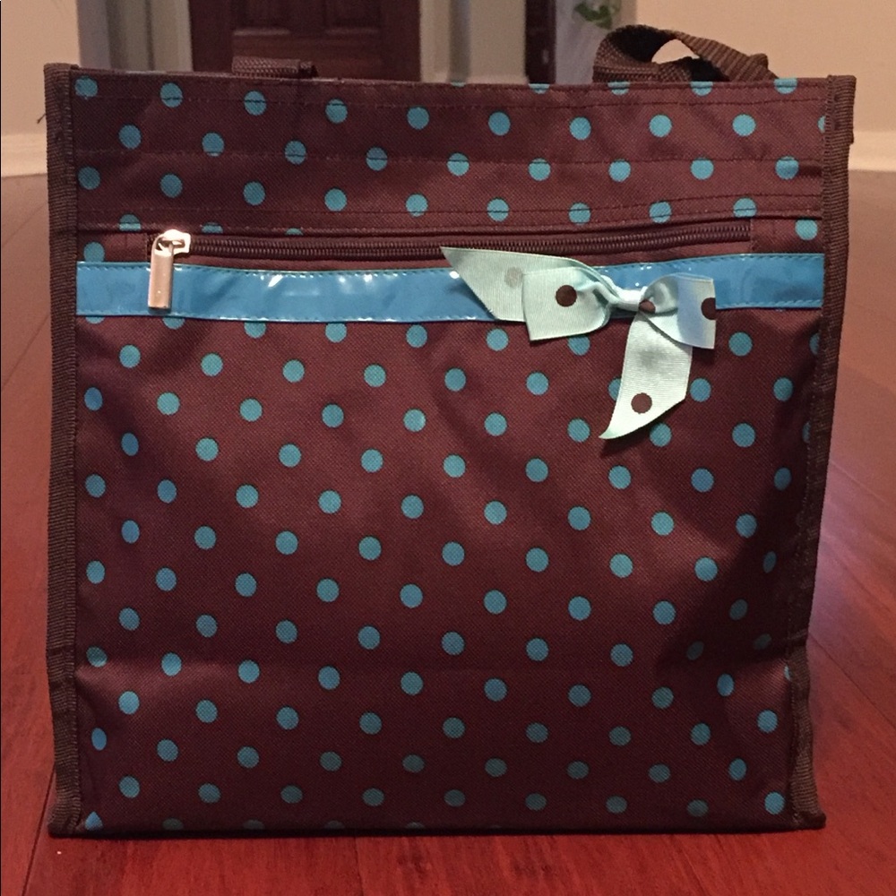 Cute Brown & Turquoise Tote