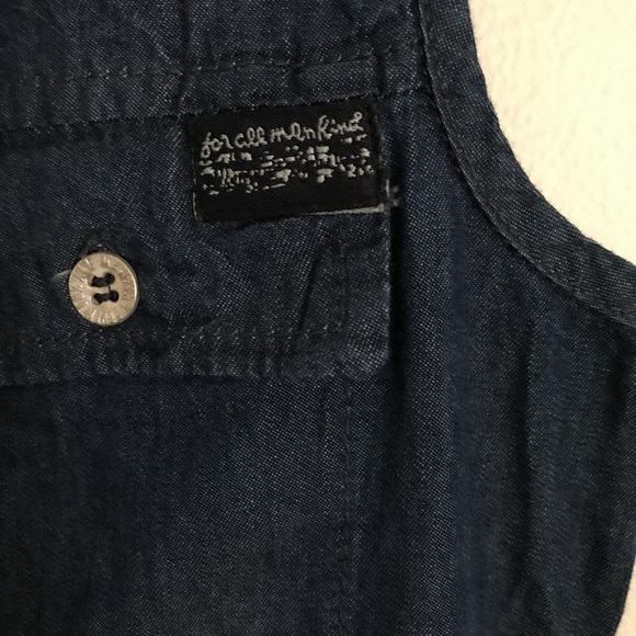 7 For All Mankind Little Girl Denim Romper - Picture 5 of 6