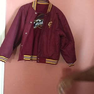Reversible Cleveland Cavaliers varsity jacket