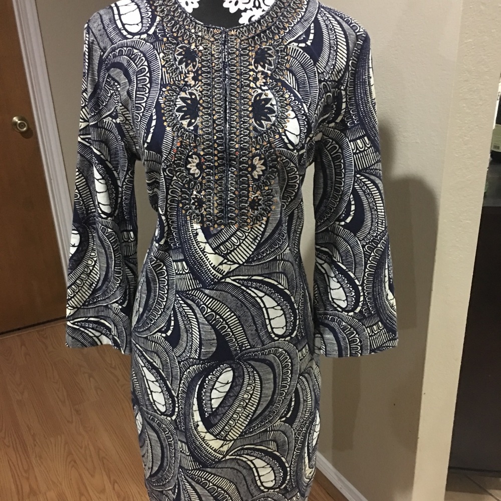 TORY BURCH BEAUTIFUL TUNIC BEADED DRESS