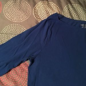 Cobalt Boatneck 3/4 Sleeve Top