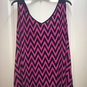 Pink and navy tank