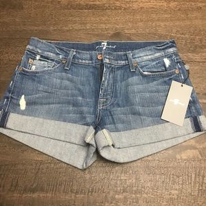 7 for all Mankind denim shorts size 28