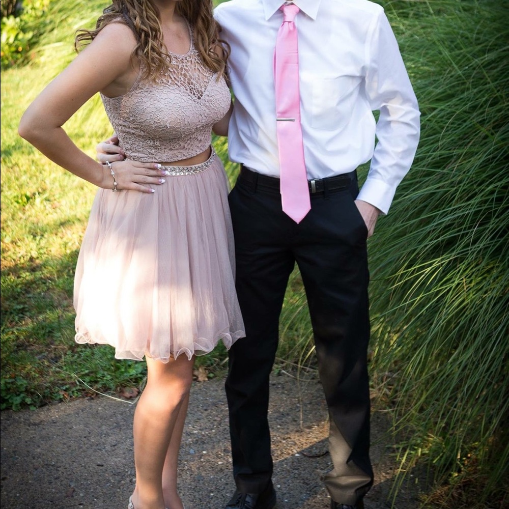 Light pink homecoming dress