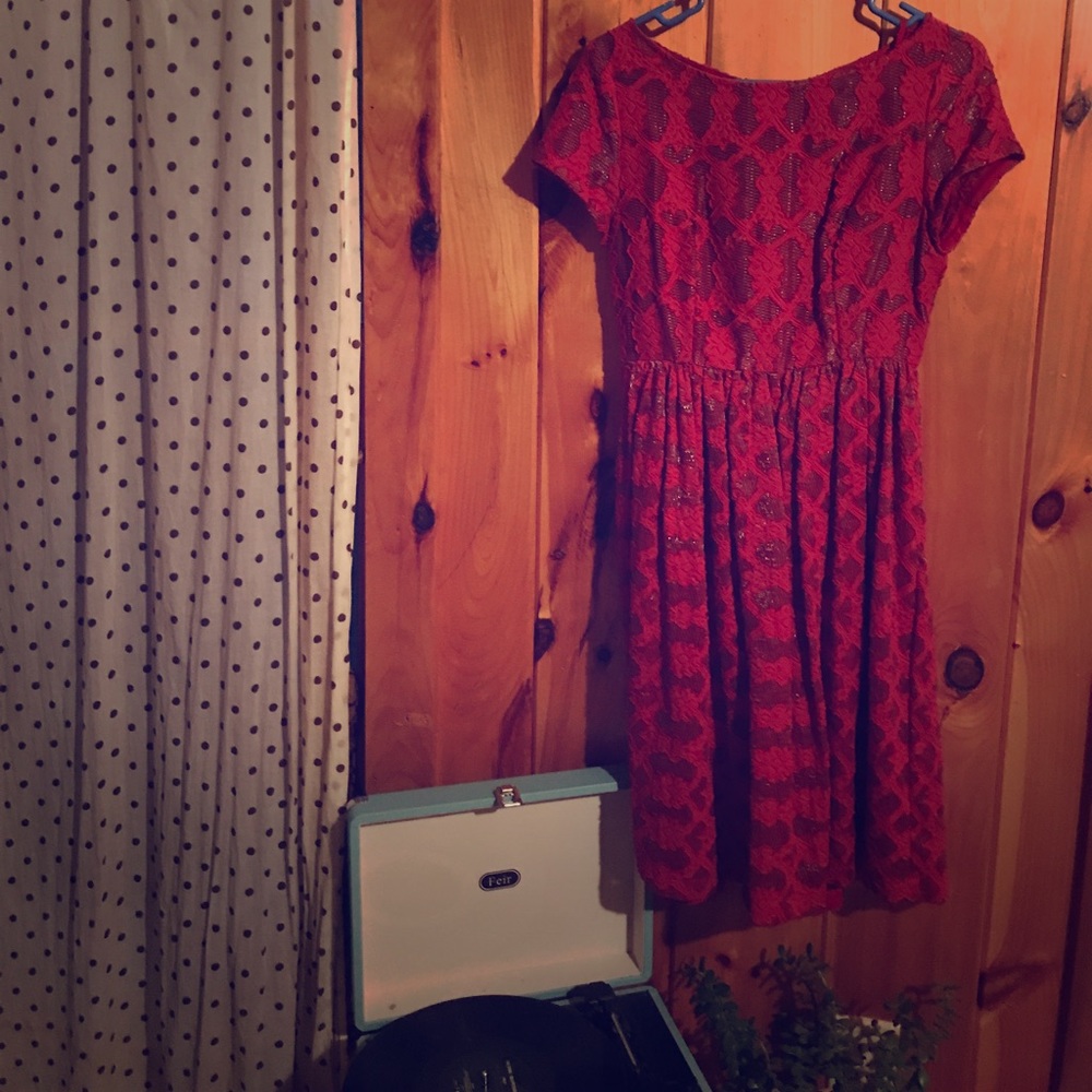 Red dress imported from France