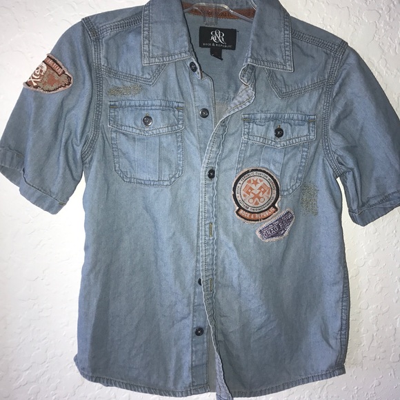 Rock & republic Denim button down - Picture 1 of 4
