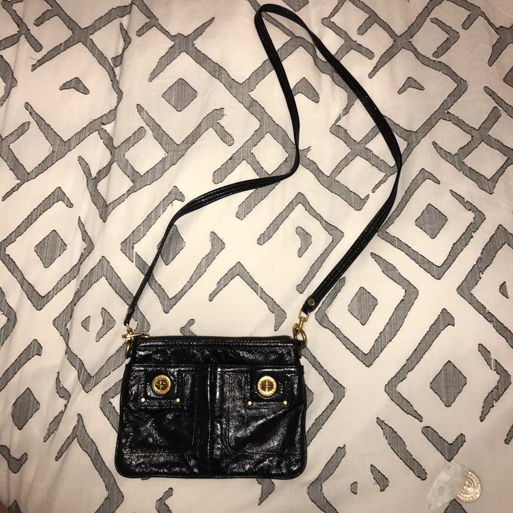 MARC by Marc Jacobs Black Patent Crossbody Bag