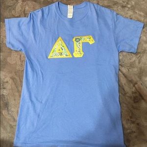 Delta Gamma Stitched letters
