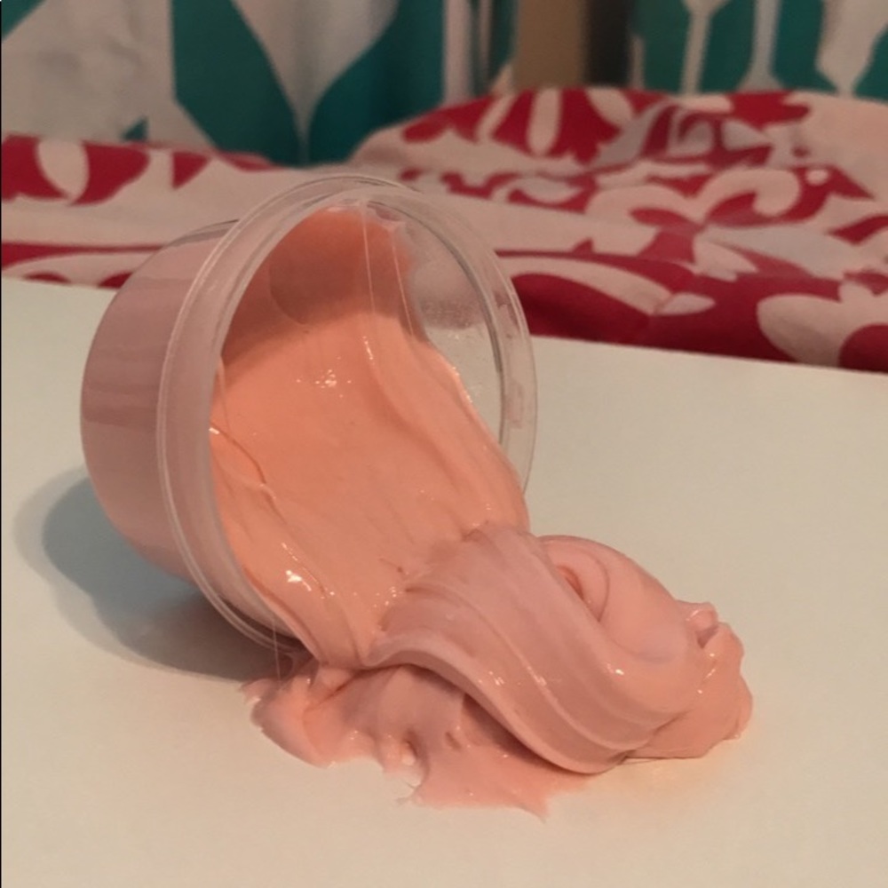 ♡ pink strawberry cereal milk slime - 2 oz