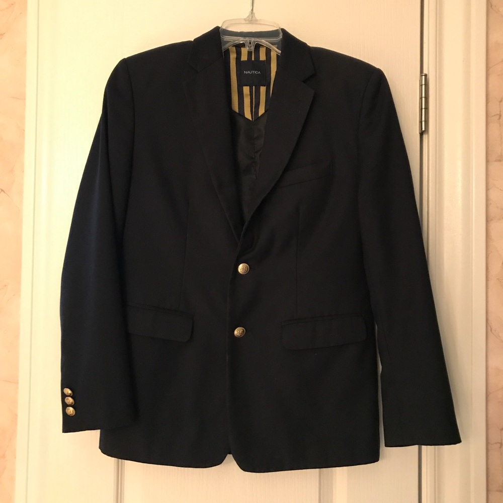 Boys' navy Nautica blazer