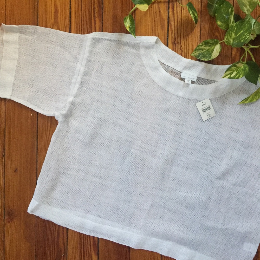 White Linen J.Jill Shirt