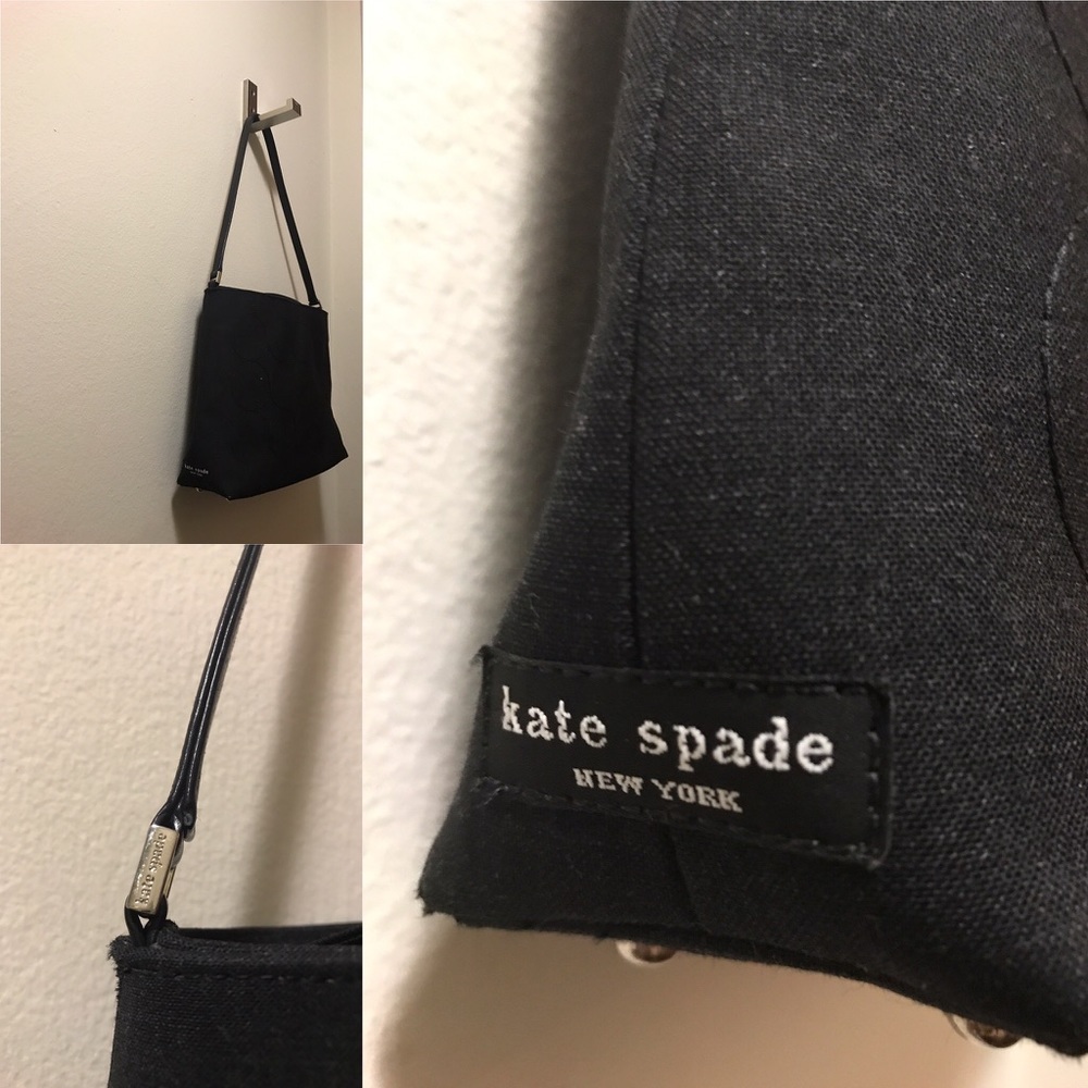 Vintage Kate Spade classic black over shoulder med bag