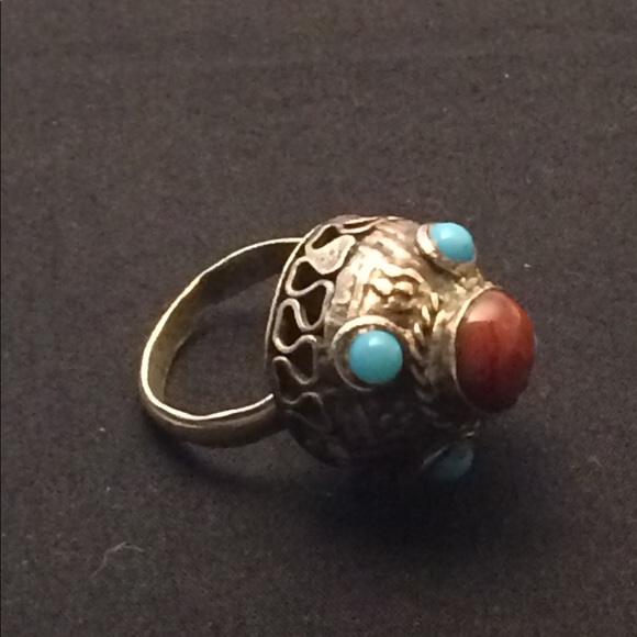 Natural brass ring ,Handmade - Picture 2 of 4