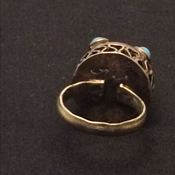 Natural brass ring ,Handmade - Picture 3 of 4