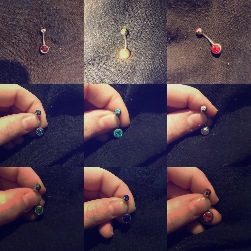 Lot of 9 Belly Ring NWOT