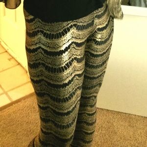 Gold Lashes Leggings Black Milk