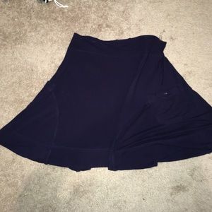 At the Racquet of Dawn A-Line Skirt in Navy