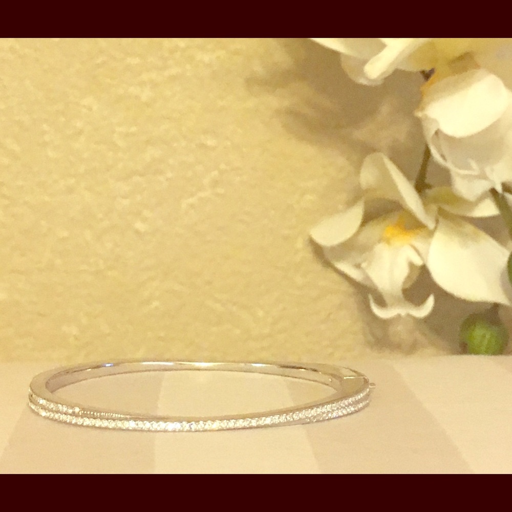 Nadri Pave Hinged Bracelet