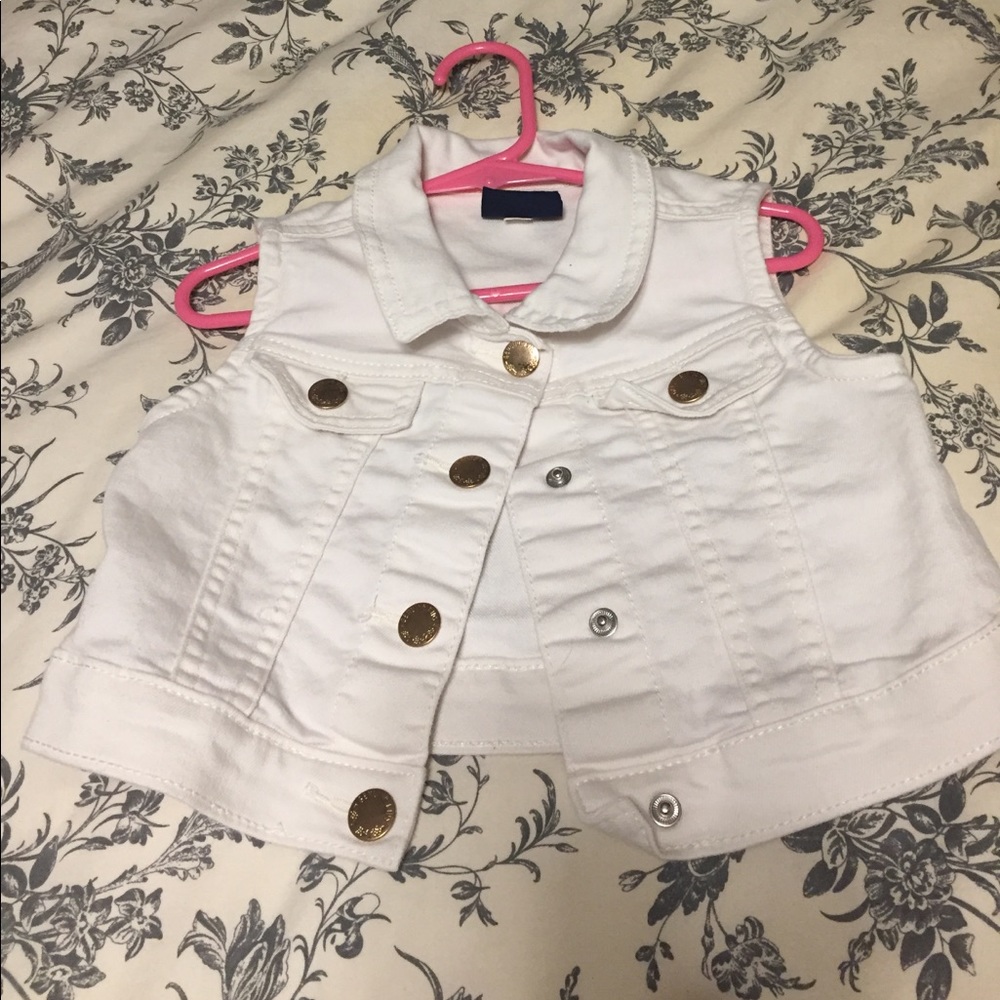 Toddler girls denim vest