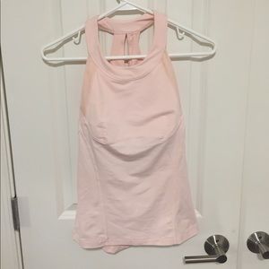 Lululemon baby pink tank top