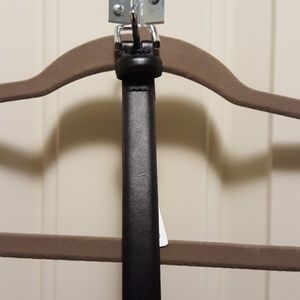 Banana Republic Skinny Black Leather Belt