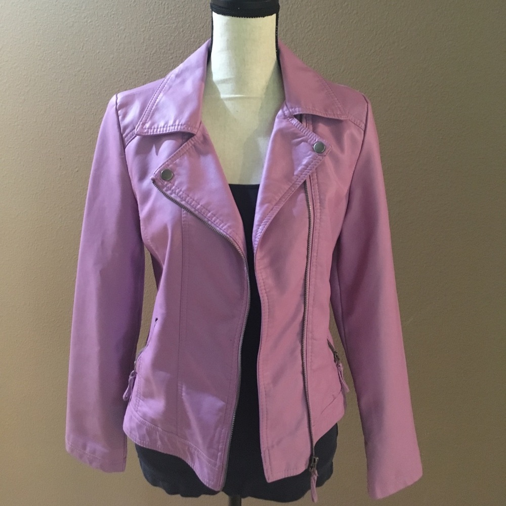 CHEROKEE "Pleather" Lilac Jacket