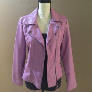 CHEROKEE "Pleather" Lilac Jacket
